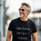 おもしろいシンプル退職おじいちゃん Tシャツ