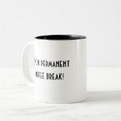 おもしろいシンプル退職 ツートーンマグカップ (正面左)