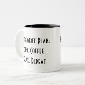 おもしろいシンプル退職 ツートーンマグカップ (正面左)