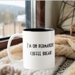 おもしろいシンプル退職 ツートーンマグカップ