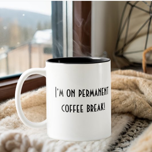 おもしろいシンプル退職 ツートーンマグカップ