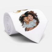 おもしろいシンプルMustache Happy Father's Day写真 ネクタイ (ロール)