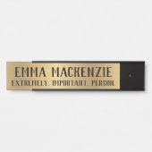 おもしろいシンボルや象徴スぶら下がったオフィスのドア名プレート サインプレート (正面)