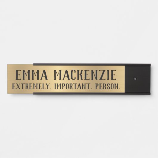 おもしろいシンボルや象徴スぶら下がったオフィスのドア名プレート サインプレート (正面)