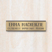 おもしろいシンボルや象徴スぶら下がったオフィスのドア名プレート サインプレート (正面)