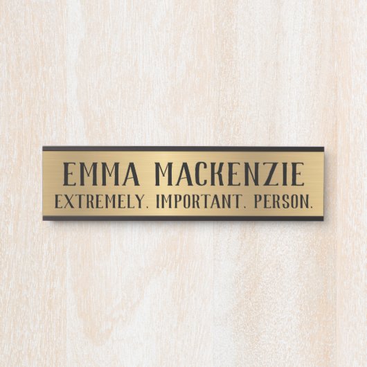 おもしろいシンボルや象徴スぶら下がったオフィスのドア名プレート サインプレート (正面)