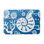 おもしろいシーシェルパターンビーチハウスバスマット バスマット (正面)