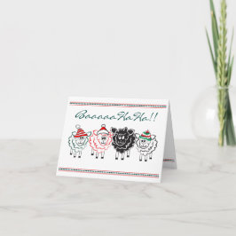 おもしろいシープクリスマスカード シーズンカード