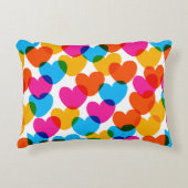 おもしろいシームレスヴィンテージのハートバックグラウンドをpretに アクセントクッション (正面)