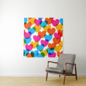 おもしろいシームレスヴィンテージのハートバックグラウンドをpretに タペストリー (インサイチュ)