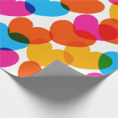 おもしろいシームレスヴィンテージのハートバックグラウンドをpretに ラッピングペーパー (角)