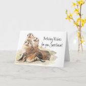 おもしろいシールズ·スイート最高の·ザ カード (黄色い花)