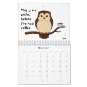 おもしろいシールデザイン – 小さいカレンダー カレンダー (3月 2027)