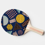 おもしろいジオメトリ：抽象芸術数々のカラーパターン 卓球ラケット (横)