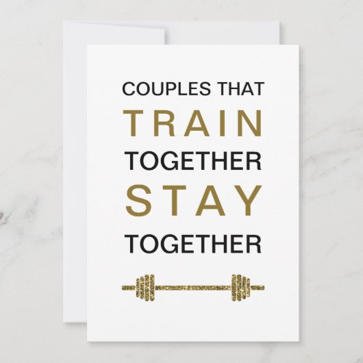 おもしろいジム/フィットネス恋人バレンタイン/アニバーサリーラブ シーズンカード (正面)