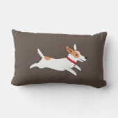 おもしろいジャックラッセルテリアートゥーリアマンガ走ードッグ ランバークッション (裏面)