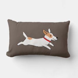 おもしろいジャックラッセルテリアートゥーリアマンガ走ードッグ ランバークッション