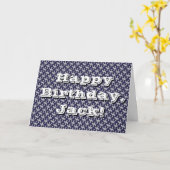 おもしろいジャック誕生日カード カード (黄色い花)