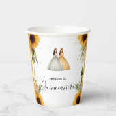 おもしろいジョイリリーツインデュアルジョイントダブルキンセアニェラ 紙コップ (裏面)