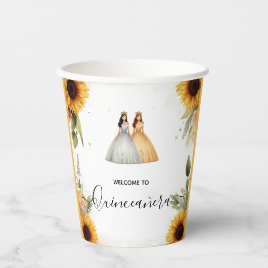 おもしろいジョイリリーツインデュアルジョイントダブルキンセアニェラ 紙コップ (正面)