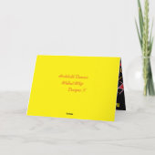 おもしろいジョークのメッセージとzany混色デザイン カード (裏面)