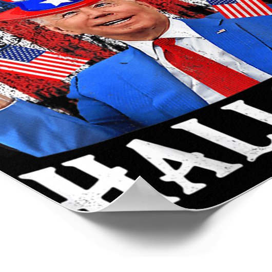 おもしろいジョーバイデン氏ハッピーハローウィンfor7月4日M ポスター (角)