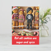 おもしろいジンガーブレッドポートレート:ゴシック10代の シーズンカード (スタンド正面)