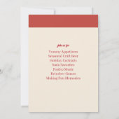 おもしろいジングルとミングルクリスマスパーティの招待状 招待状 (裏面)