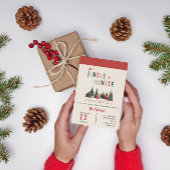 おもしろいジングルとミングルクリスマスパーティの招待状 招待状