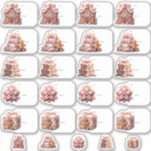 おもしろいジンジャーブレッドギフトラベルクリスマス シール (正面)