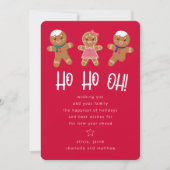 おもしろいジンジャーブレッドマン シーズンカード (正面)