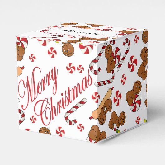 おもしろいジンジャーブレッドマン フェイバーボックス (正面サイド)