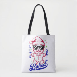 おもしろいジンジャーブレッドマン- Let's Get 焼いた トートバッグ