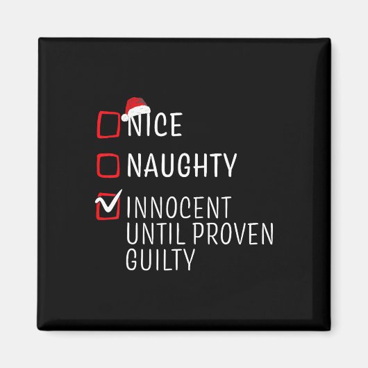 おもしろいスいけなクリスマスファミリーパジャマメンズ マグネット (正面)