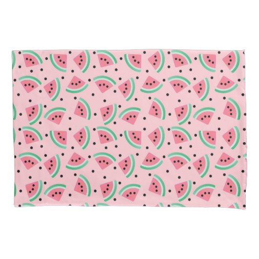 おもしろいスイカスライスパターンサマービベス 枕カバー (正面)