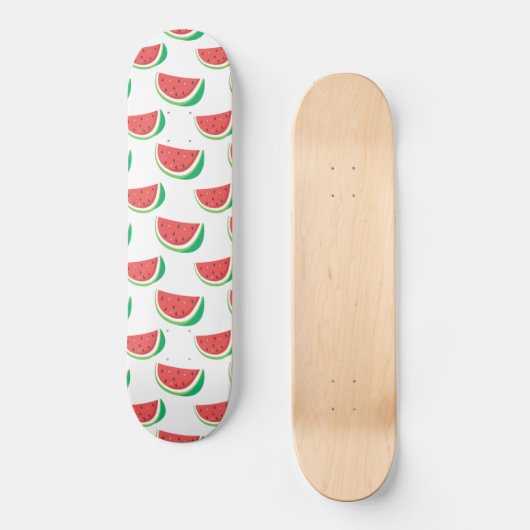 おもしろいスイカ模様 スケートボード (正面)