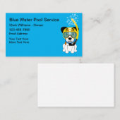 おもしろいスイミングプールサービス新規 名刺 (正面/裏面)