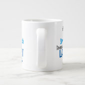 おもしろいスイム最高のコーチビッグマグコーチング引用文 ジャンボコーヒーマグカップ (裏面)