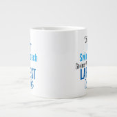 おもしろいスイム最高のコーチビッグマグコーチング引用文 ジャンボコーヒーマグカップ (正面)
