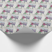 おもしろいスイートサンタクロースクリスマス ラッピングペーパー (角)