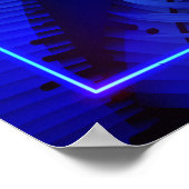 おもしろいスウィート16ネオングローバースデーパーティーへようこそ ポスター (角)