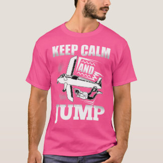 おもしろいスカイダイブ保の静けさとジャンプのスカイダイバーのスカイダイビン Tシャツ