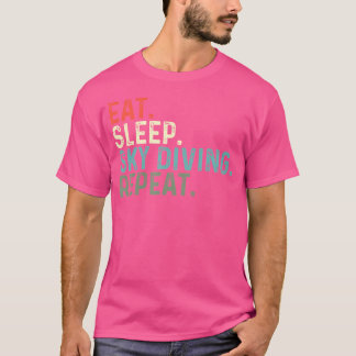 おもしろいスカイディ食べバースリープ Tシャツ