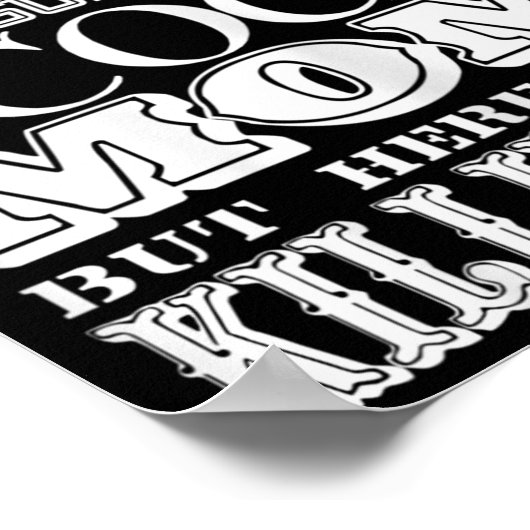 おもしろいスカウトママ母の日を夢見たことがない ポスター (角)