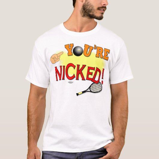 おもしろいスカッシュTシャツ Tシャツ (正面)