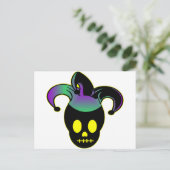 おもしろいスカルジェスタータトゥー ポストカード (スタンド正面)