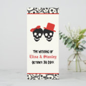 おもしろいスカルハロウィーンレッドウェディングプログラム プログラム (スタンド正面)