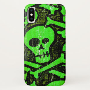 おもしろいスカル iPhone X ケース