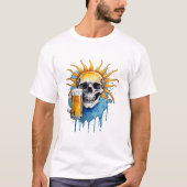 おもしろいスカル Tシャツ (正面)