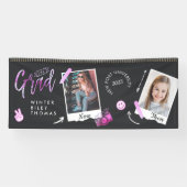 おもしろいスクラップブックフォトアルバムノートThen & Now Grad 横断幕 (横)